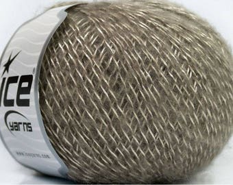 ICE LASER CREAM MOHAIR WOOL AND 50G FINGERING 3 //54 BEIGE