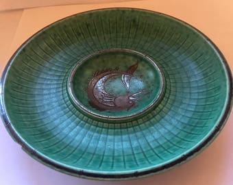 Vintage Gustavsberg Argenta Stoneware 7inch Dish