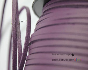10 Yards 3mm Patent Faux Suede Leather, Purple Coated Suede Leather CS3M165