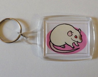 Cute Rat Keychain - Custom Made to Order