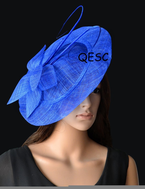 cobalt blue hair fascinator