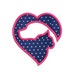 Applique Love (Cat and Dog) Machine Embroidery Design - 5 Sizes