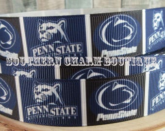 3 yards 7/8" Penn State grosgrain ribbon
