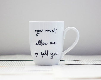 Mr. Darcy Proposal Mug - Jane Austen