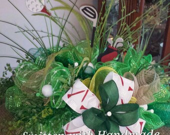 Golf Cemetery Saddle, Golfer's Grave Decoration, Golf Monument Saddle, Golfer's Tombstone Flowers, Memorial Day Cemetery Decoration