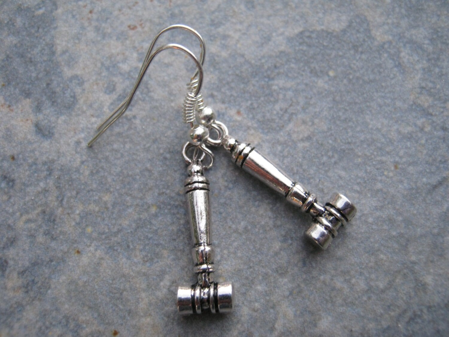 Gavel Earrings Lawyer Earrings Personalized Birthstone