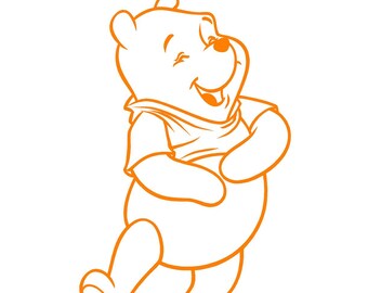 Bear decal car decal Cartoon Bear decal vehicle auto window decal custom sticker Honey Bear decal yeti cup decal