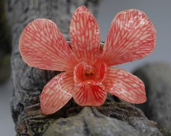 Pink Orchid Hair Clip - Floral Hair Clip - Statement Hair Clip - Floral Hair Pin - Orchid Hair Pin - Floral Hair Piece - Gift For Her