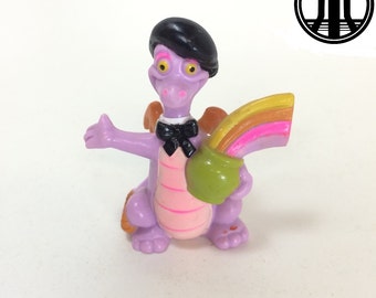 1982 Purple Figment Dragon Figure from Epcot Center at Walt Disney World - Imagination Pavilion PVC Figure Vintage Journey into Imag