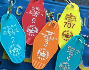 Retro Motel Key Fobs
