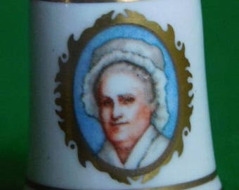 Bone China Martha Washington Thimble