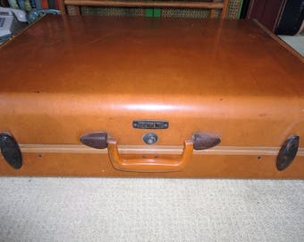 Samsonite Brown Suitcase Hardshell Travel Storage Display Case Shwayder Bros Inc