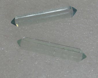 2 Green Fluorite Crystals Double Terminated 30mm