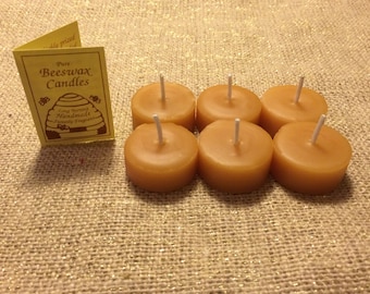 100% Pure & Natural Beeswax Tea Light Refills