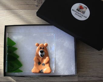 Soap Dish / Spoon Rest - Bear in the Woods