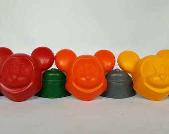 Mickey Mouse Crayons- Set of 5 - Coloring - Party Favors - Goody Bags - Kids Party - Birthday Gift
