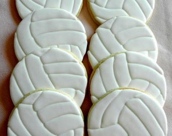 Volleyball Hand decorated Sugar cookies (#2398)