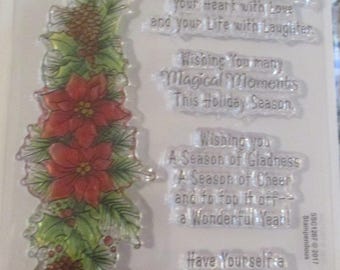 Stampendous Poinsettia Wishes PCS, SSC1267