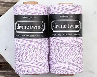 Purple Bakers Twine Spool, Purple Twine, Purple Gift Wrap, Purple Plum Divine Twine, Purple Packaging, Purple String (240 yds)