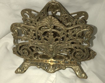Vintage Brass Napkin Holder