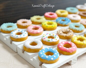 Miniature Food Minature Donuts Bakery Sweets AGD MSD Dollfie BJD American Girl Agd Dolls Fake Food diy Craft Cabochons Scrapbooking Decoden
