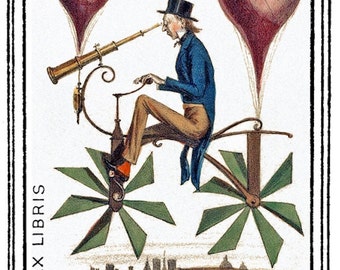 The Fantastic Bicycle Voyage Bookplates (Personalized or Blank)