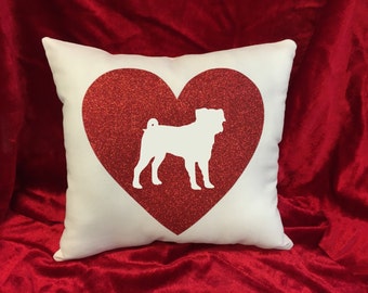 Pug Throw Pillow - great gift for the Pug dog lover!