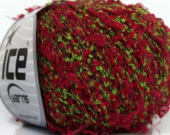 ICE MISC GREEN WOOL AND 50G FINGERING 4 //55 BORDEAUX