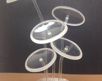 Large Lucite Abstract Flower Sculpture/Astrolite/Ritts of LA