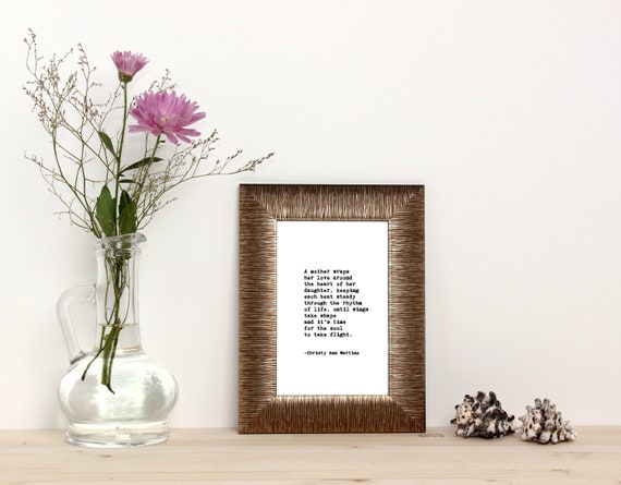 Mothers Day Gift from Son or Daughter - Mother's Day Poem PRINT - Typewriter Font