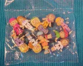 Polly Pockets Dolls 10 Pak Mattel Bluebird Promo 90s Style A HTF Rare Sealed Vtg