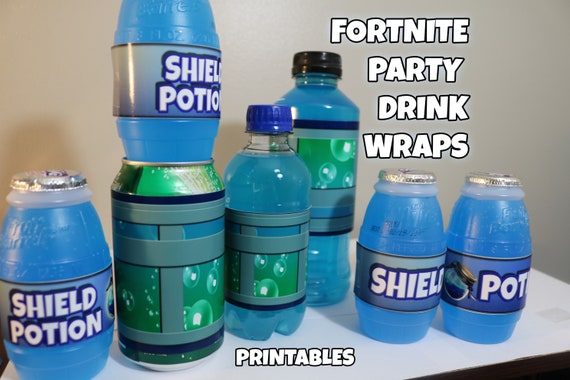 fortnite birthday party shield potion and chug jug printables