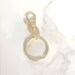 Keychain Swivel Clip, Key Ring, Swivel Clip, Silver, Gold, Base Piece, Purse Clip, Keychain Charm, Purse Charm, The Charm Bar