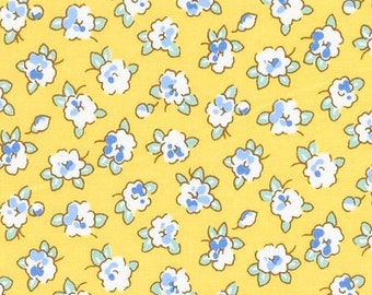 Robert Kaufman Dolly Jean by Darlene Zimmerman in Yellow; 100% woven cotton fabric; 1/2 yard