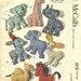 1078 McCalls Pattern Eight Cute Animal Patterns from 1943