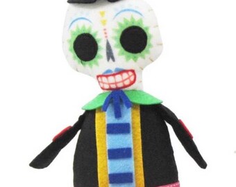 Polyester Day of the Dead Skeleton Doll