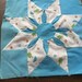 Very big and unusal, Quilt Block made in the early 1960's. 14.5 X 14.5 ish GrannyVintageQuilts