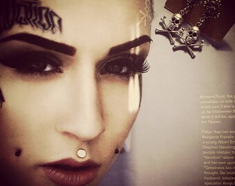 Skull Pirate ♰MC Ink♰ Silver earrings