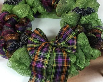Multi Color Halloween Wreath