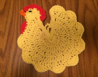 Crochet Chicken Potholder