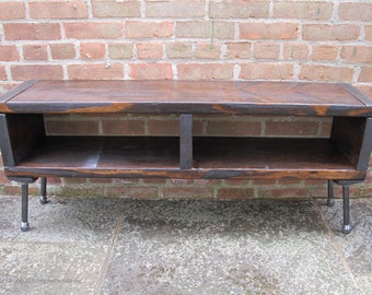 Reclaimed Wood Entertainment Center, Rustic TV Stand, Primitive, Modern TV Console, Mid Century, Industrial, Wood & Metal, Storage,Farmhouse