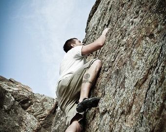 Bouldering - Horsetooth Reservoir Colorado - PRINT
