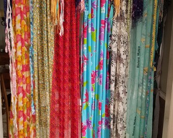 Boho Curtains Scarf Curtains Bohemian Curtains Gypsy Curtains Hippie Curtains Shabby Chic