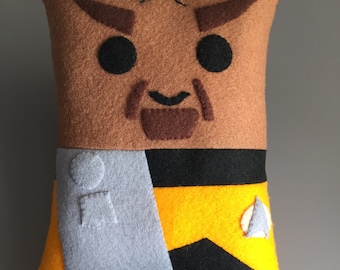 Star Trek Lieutenant Worf Mini Felt Cushion
