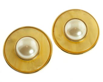 Large Pearlescent Earrings