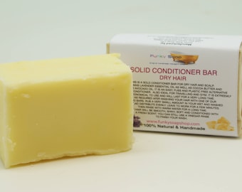 1x Solid Conditioner Bar for Dry hair, 95g, Handmade and economical