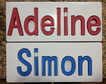 Wooden Mixed Case Name Puzzle, Personalized, Educational, Gift