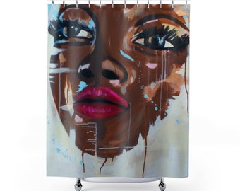 Beauty, Unfinished" Shower Curtain