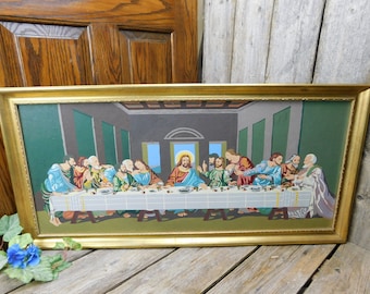 Vintage Mid Century Paint by Number - The Last Supper