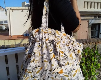 Tote bag, Summer bag, fabric bag, stamped bag, tote bag, casual bag